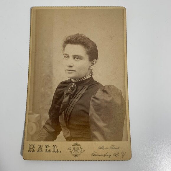 Antique Cabinet Card Photograph Collection Of 9 Women Age 30s-70s Portraits - Picture 13 of 16